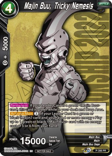 Majin Buu, Tricky Nemesis (P-398) [Promotion Cards] | Red Riot Games CA