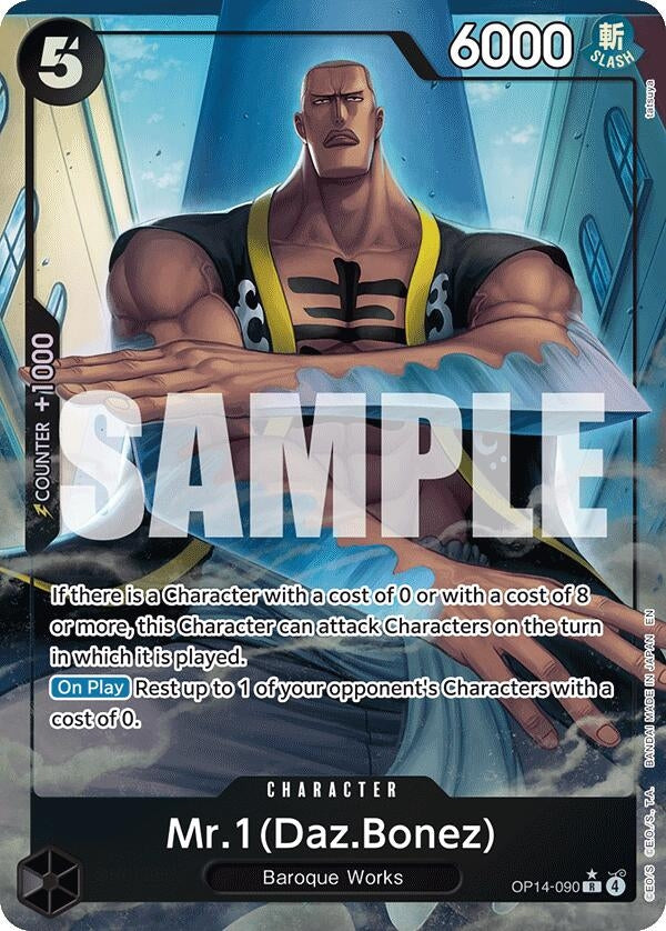 Image for Mr.1 (Daz.Bonez) (Alternate Art) (OP14-090) - One Piece Card Game
