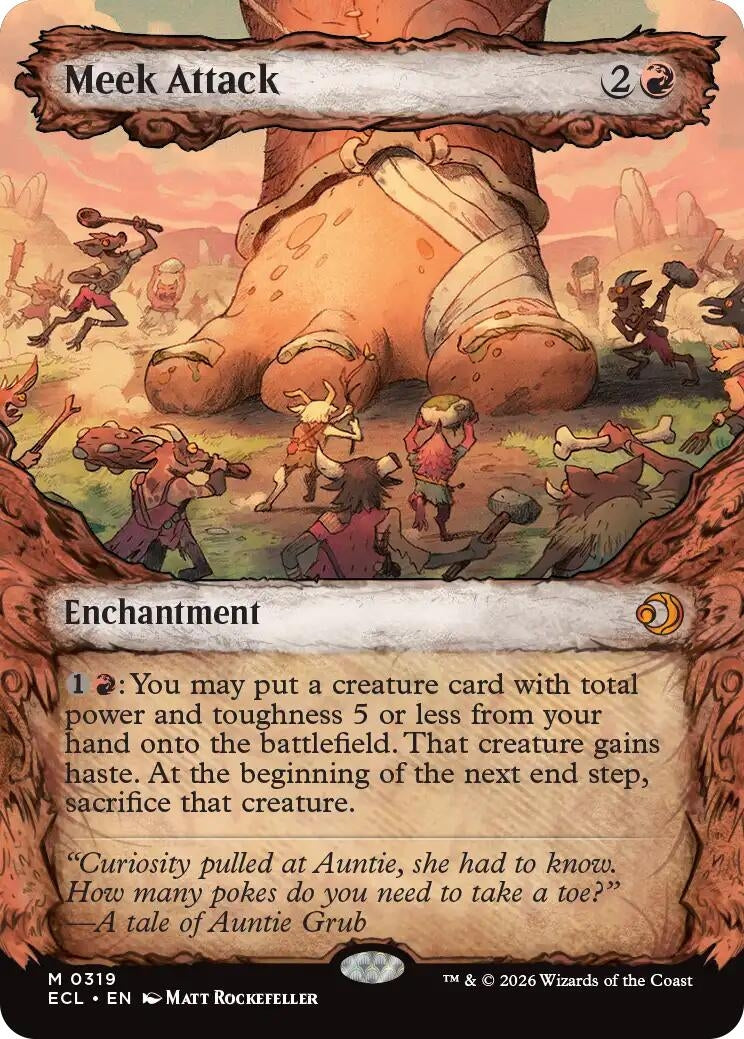 Image for Meek Attack (319) (Showcase) (319) - Magic: The Gathering