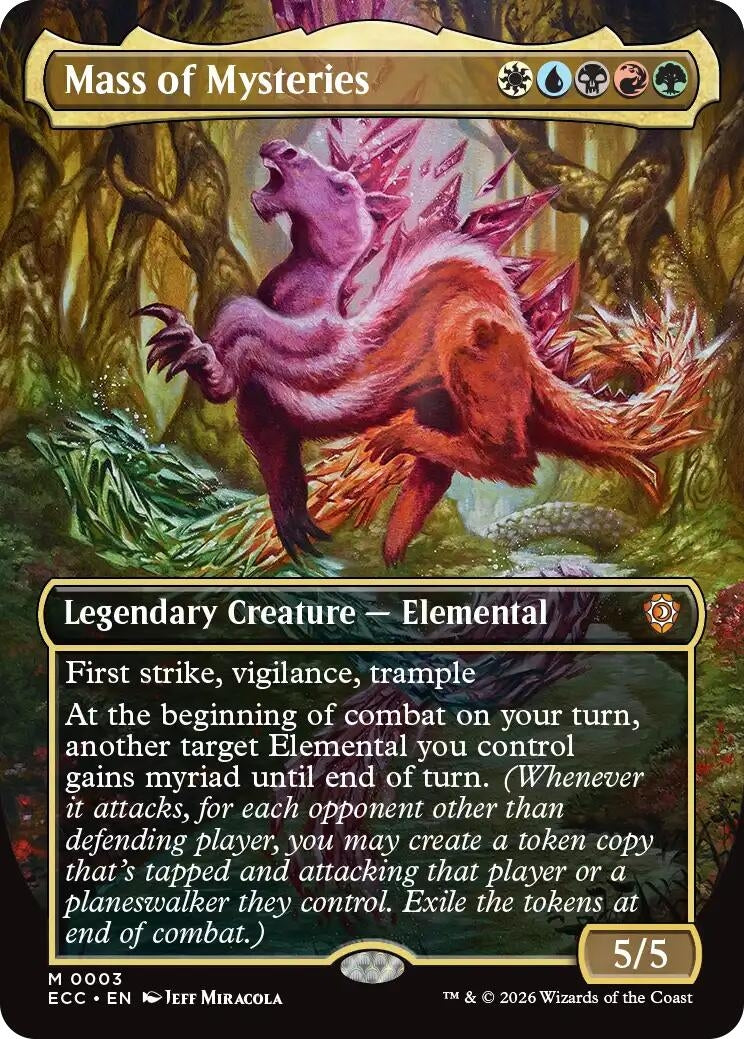 Image for Mass of Mysteries (Borderless) (3) - Magic: The Gathering