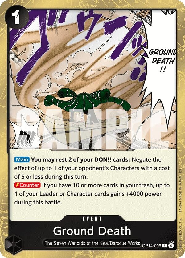 Image for Ground Death (OP14-096) - One Piece Card Game