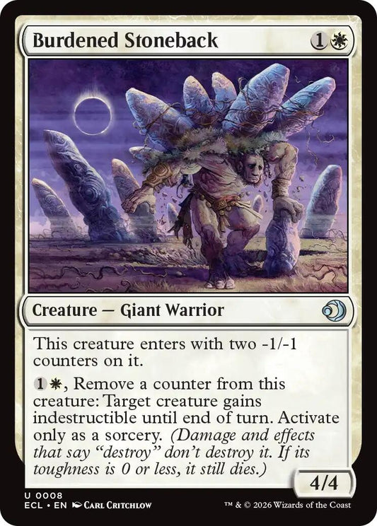 Image for Burdened Stoneback (8) - Magic: The Gathering