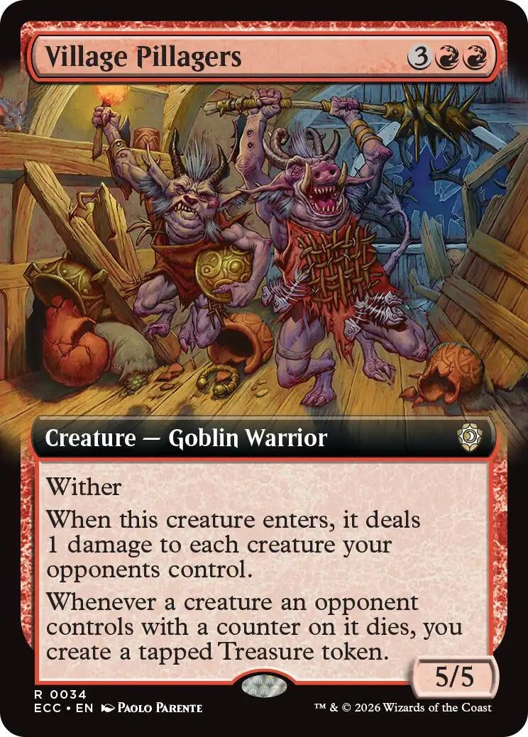 Image for Village Pillagers (Extended Art) (34) - Magic: The Gathering