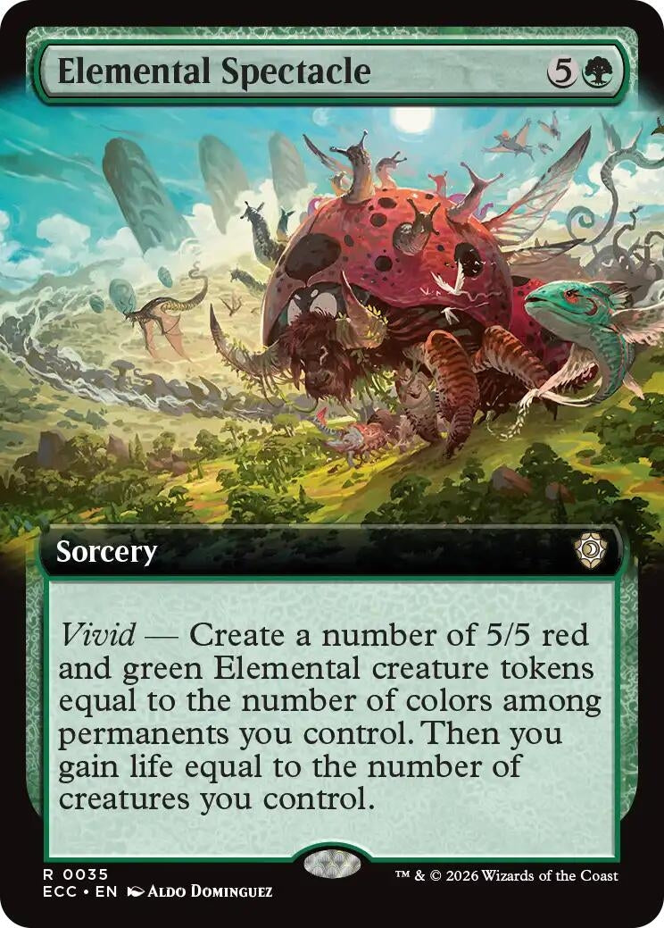Image for Elemental Spectacle (Extended Art) (35) - Magic: The Gathering