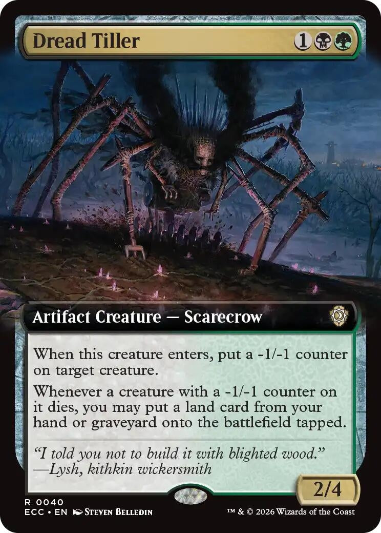 Image for Dread Tiller (Extended Art) (40) - Magic: The Gathering