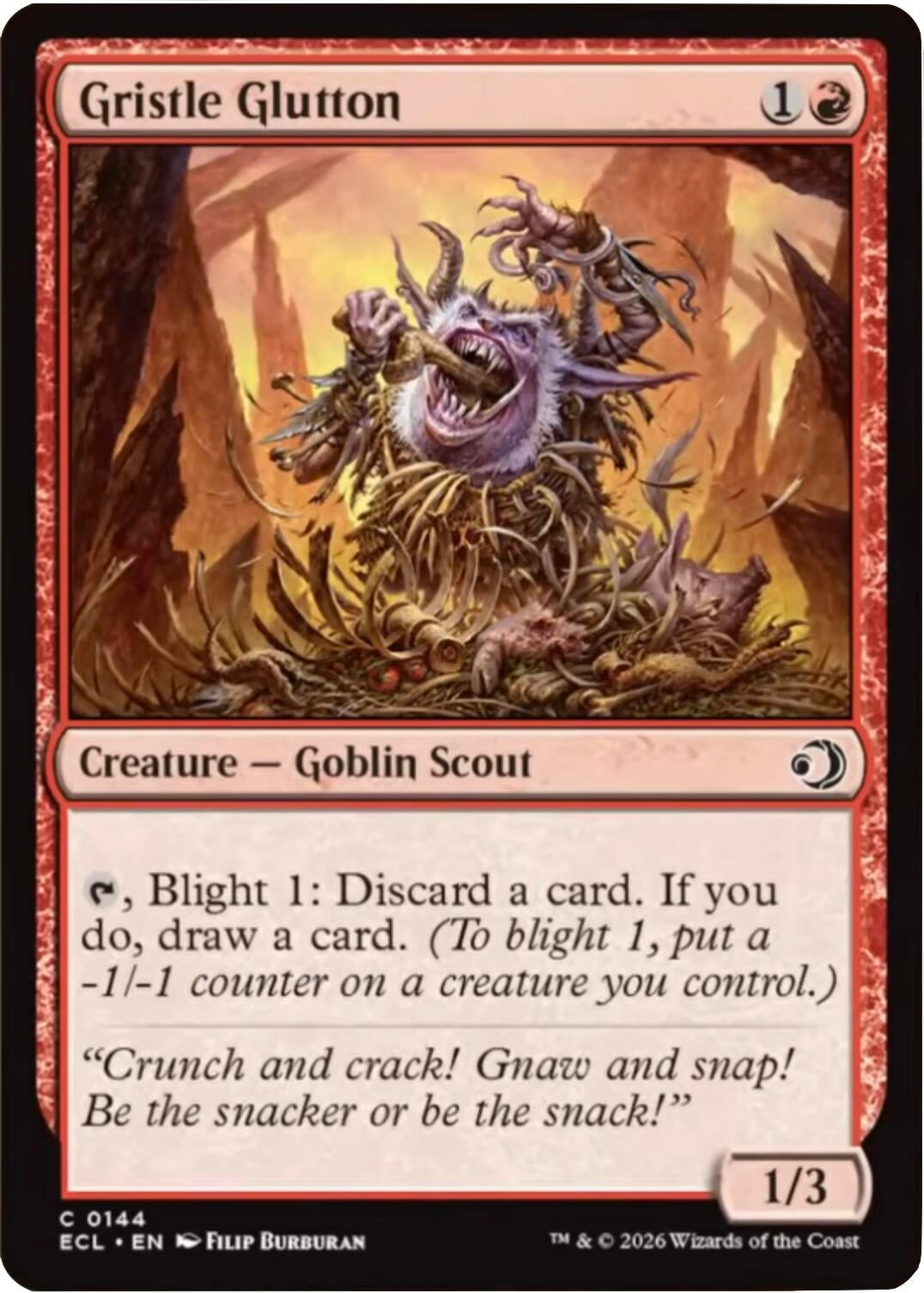 Image for Gristle Glutton (144) - Magic: The Gathering
