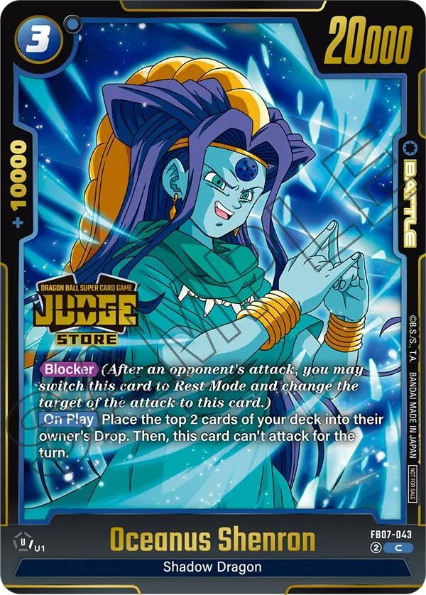 Image for Oceanus Shenron (Judge Pack (Store Judge) 05) (FB07-043) - Dragon Ball Super: Fusion World