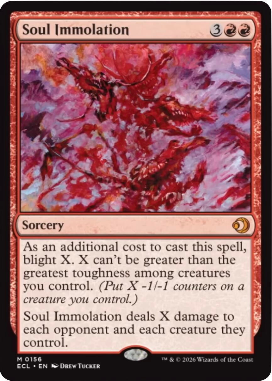 Image for Soul Immolation (156) - Magic: The Gathering
