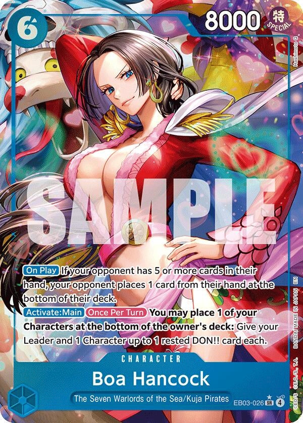 Image for Boa Hancock (Alternate Art) (EB03-026) (Extra Booster: One Piece Heroines Edition) - One Piece Card Game