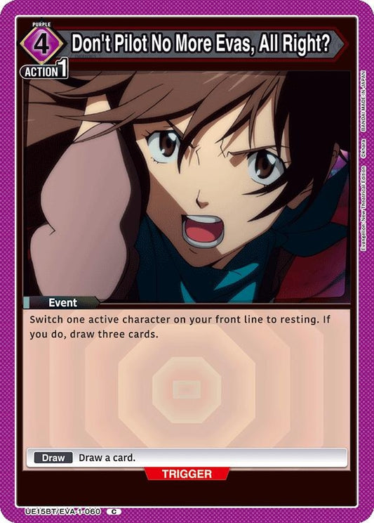 Image for Don't Pilot No More Evas, All Right? (UE15BT/EVA-1-060) - Union Arena