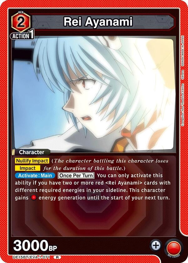 Image for Rei Ayanami (071) (UE15BT/EVA-1-071) - Union Arena