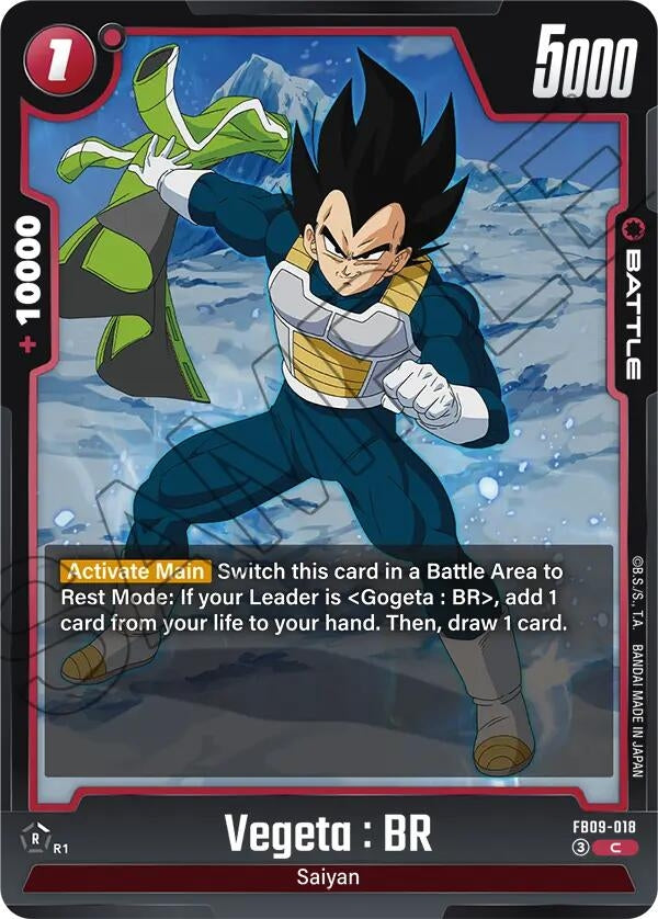 Image for Vegeta : BR - FB09-018 (FB09-018) (Dual Evolution) - Dragon Ball Super: Fusion World