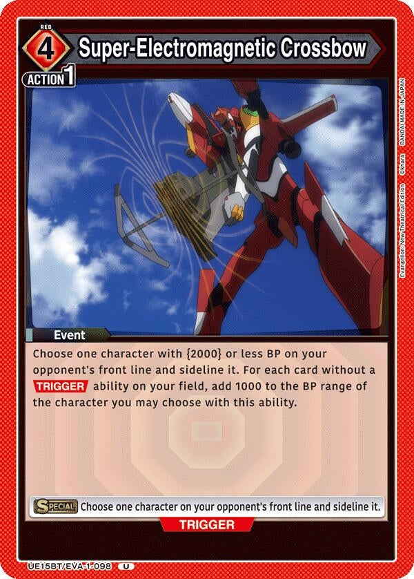 Image for Super-Electromagnetic Crossbow (UE15BT/EVA-1-098) - Union Arena