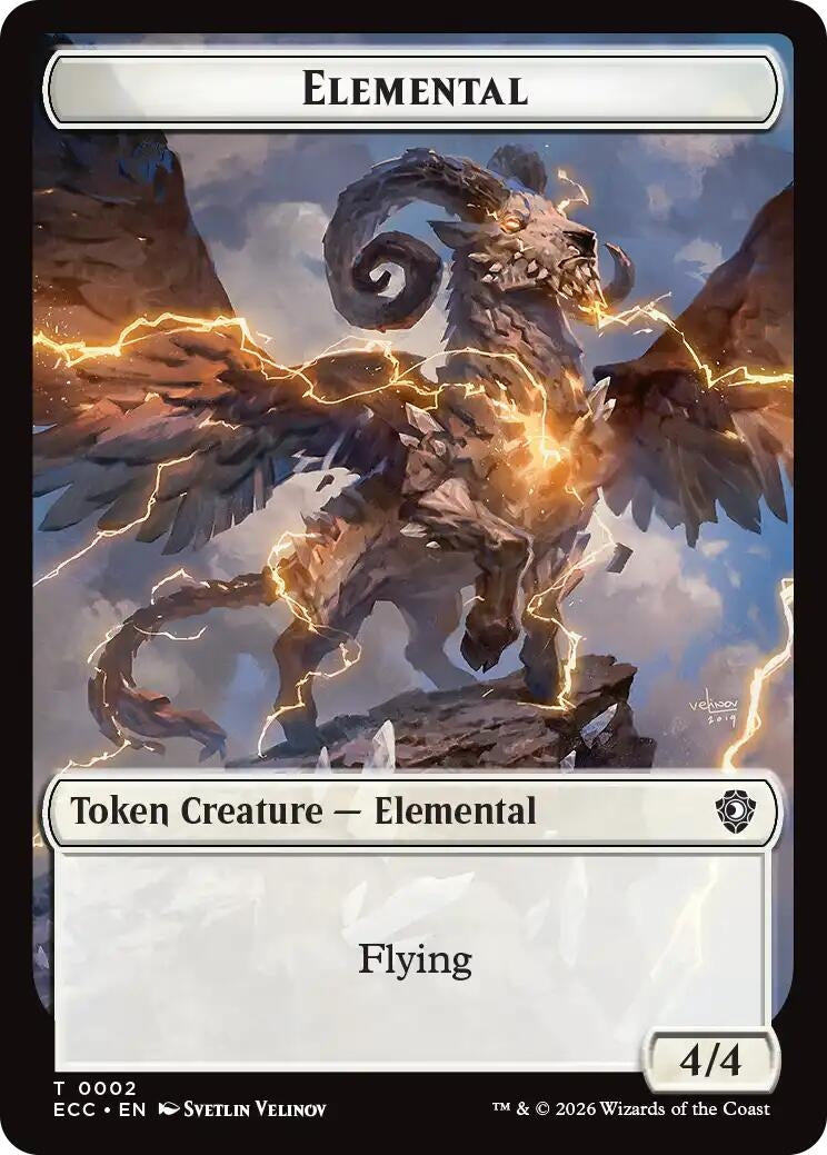 Image for Elemental (0002) // Plant Double-Sided Token (2 // 5) - Magic: The Gathering