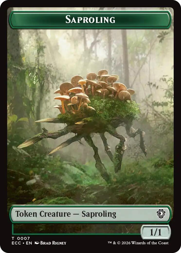 Image for Saproling // Poison Counter Double-Sided Token (7 // 13) - Magic: The Gathering