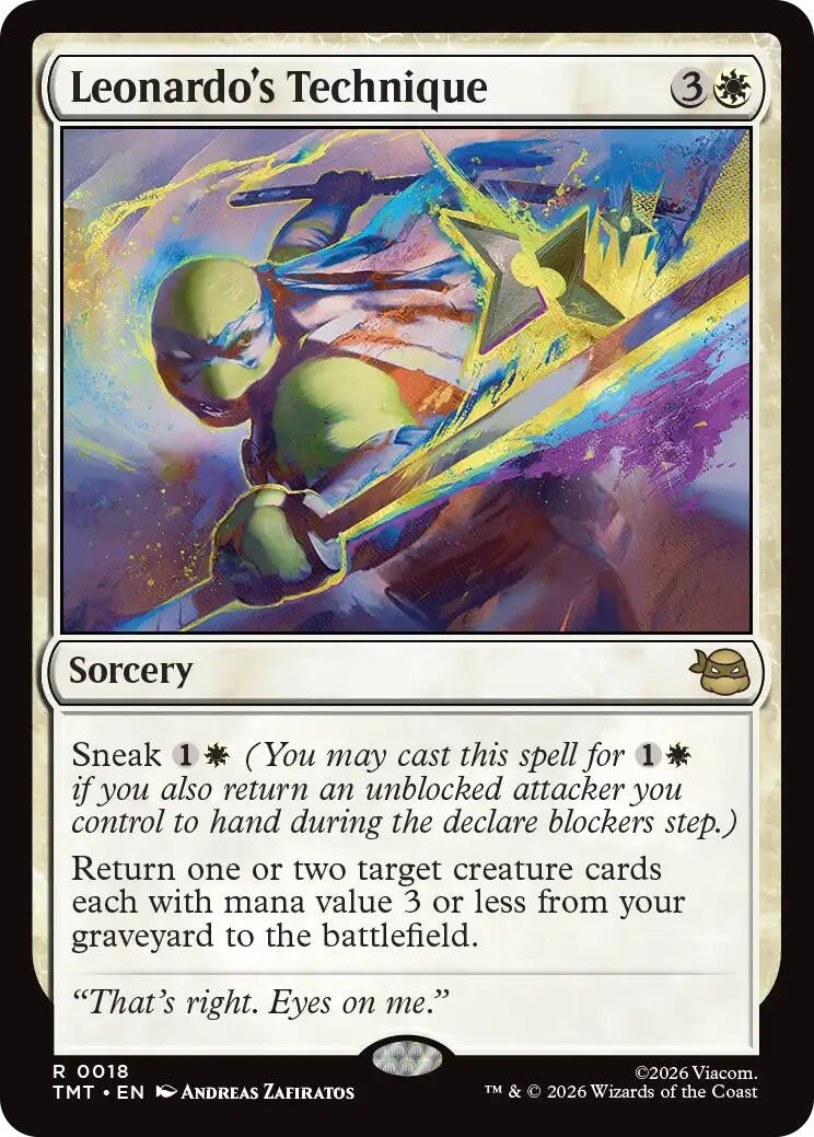 Image for Leonardo's Technique (18) - Magic: The Gathering