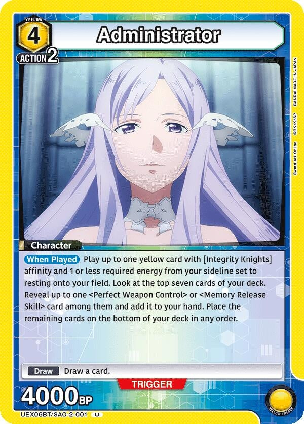 Image for Administrator (UEX06BT/SAO-2-001) - Union Arena