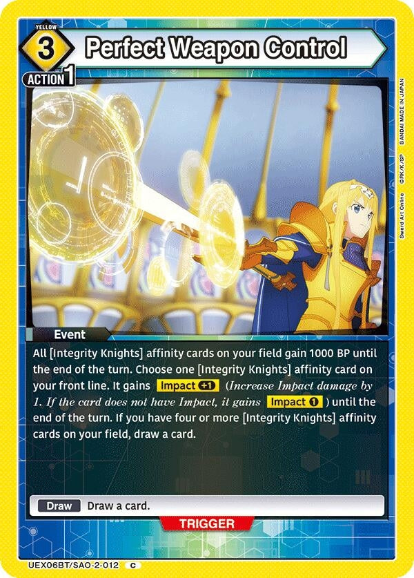 Image for Perfect Weapon Control (UEX06BT/SAO-2-012) - Union Arena