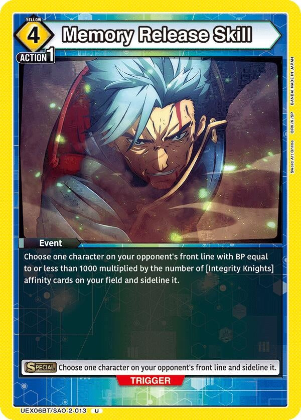Image for Memory Release Skill (UEX06BT/SAO-2-013) - Union Arena