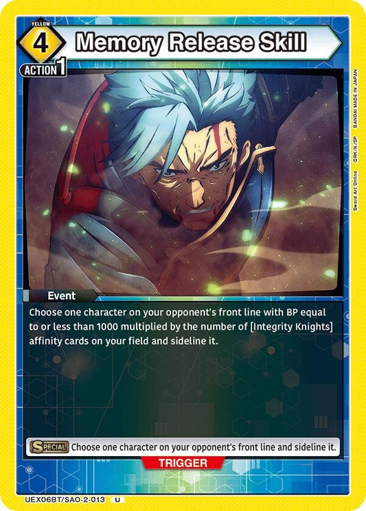 Image for Memory Release Skill (UEX06BT/SAO-2-013) - Union Arena