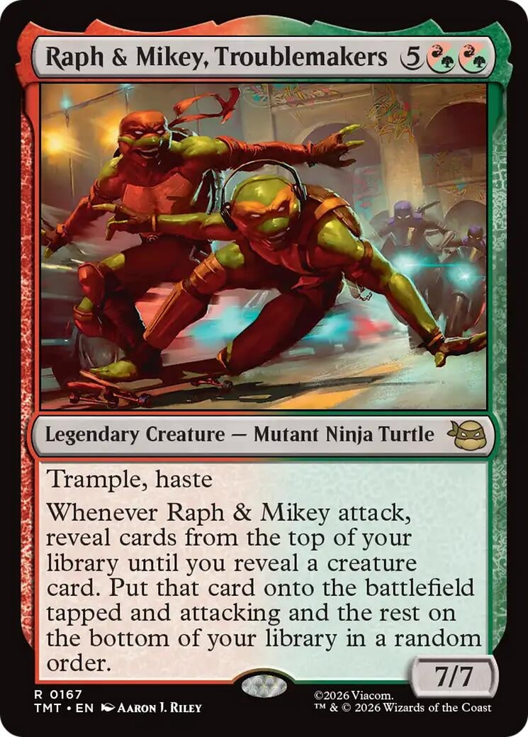 Image for Raph & Mikey, Troublemakers (167) - Magic: The Gathering