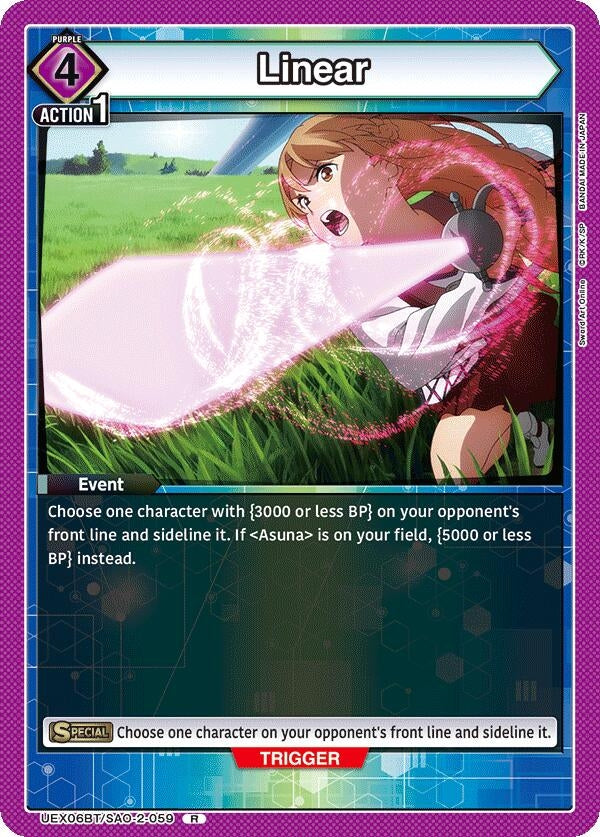 Image for Linear (UEX06BT/SAO-2-059) - Union Arena