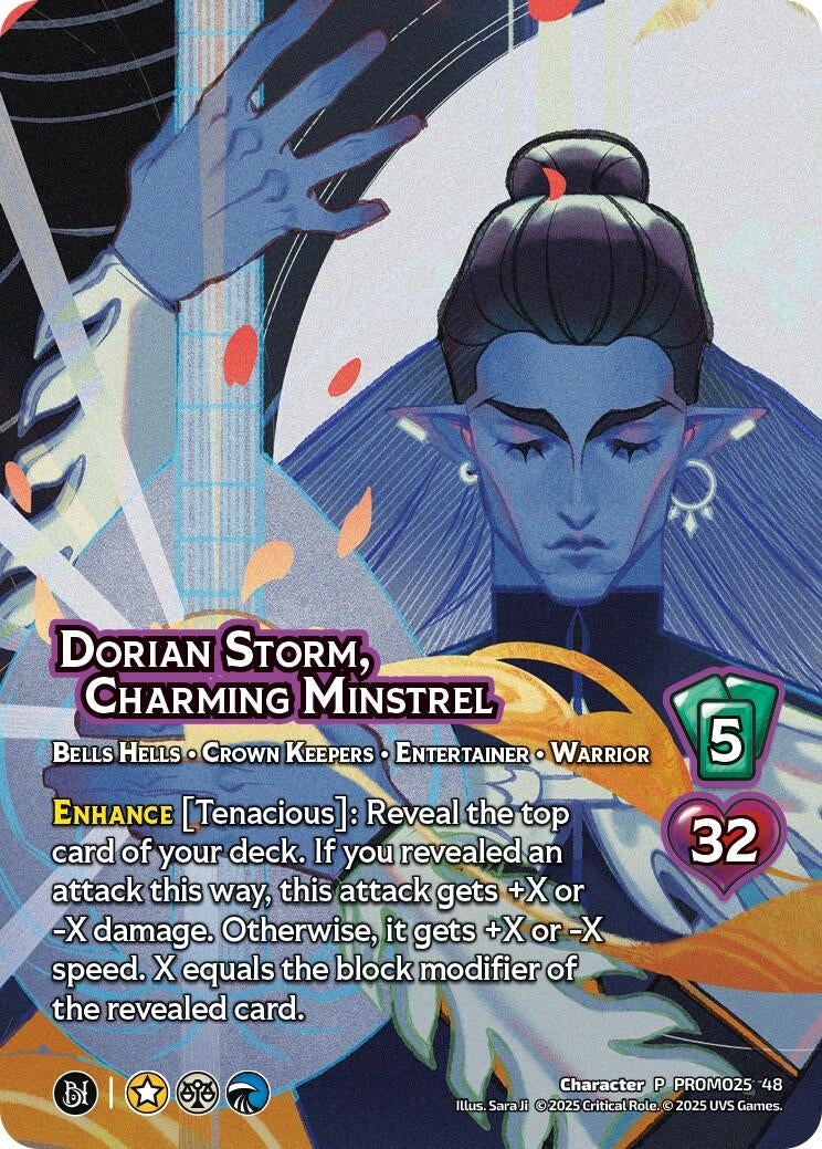 Image for Dorian Storm, Charming Minstrel (PROMO25 48) - UniVersus