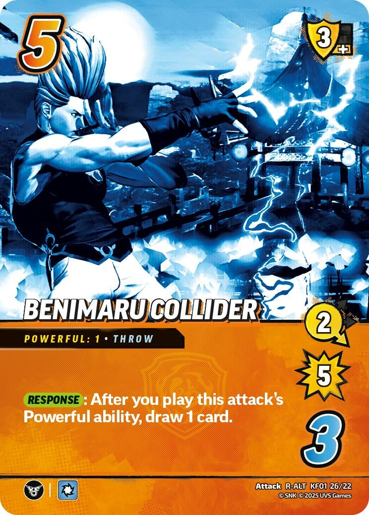 Image for Benimaru Collider (Alternative Art) (KF01 26/22) (Challenger Series: The King of Fighters XV) - UniVersus