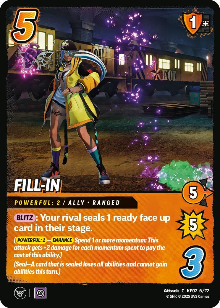 Image for Fill-In (KF02 6/22) (Challenger Series: The King of Fighters XV) - UniVersus