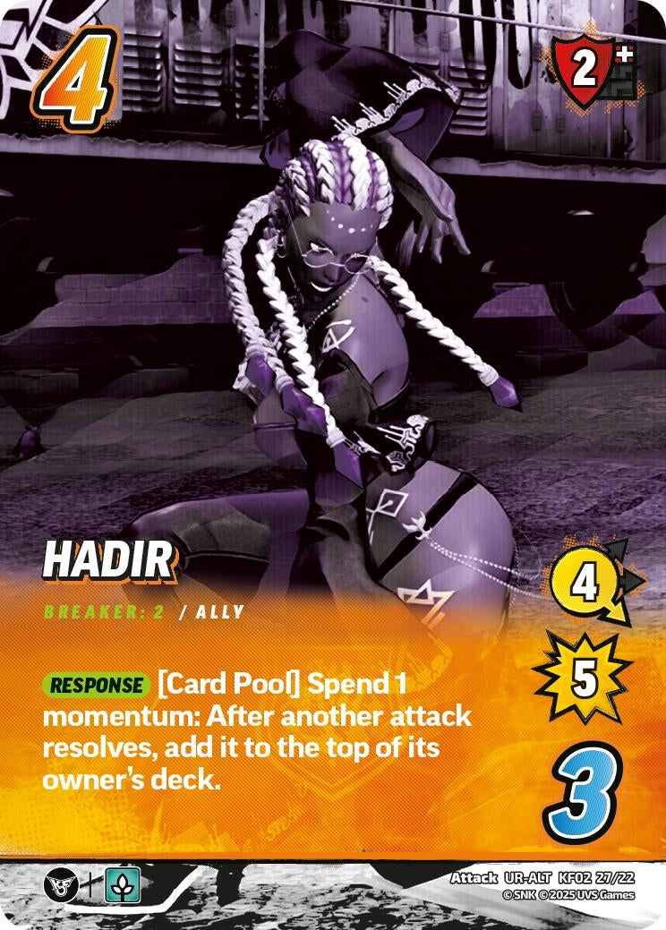 Image for Hadir (Alternative Art) (KF02 27/22) (Challenger Series: The King of Fighters XV) - UniVersus