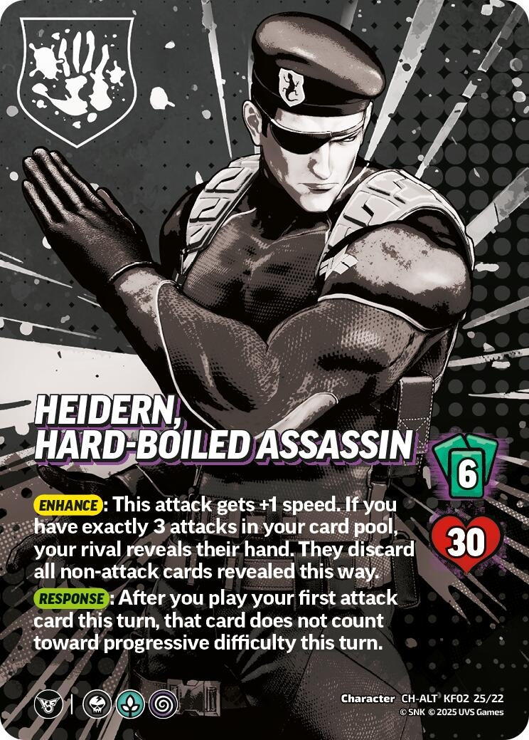 Image for Heidern, Hard-Boiled Assassin (Alternative Art) (KF02 25/22) (Challenger Series: The King of Fighters XV) - UniVersus