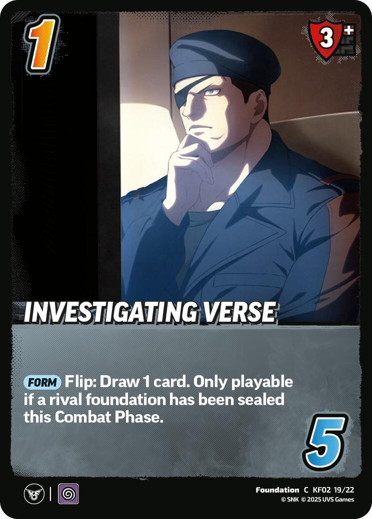 Image for Investigating Verse (KF02 19/22) (Challenger Series: The King of Fighters XV) - UniVersus