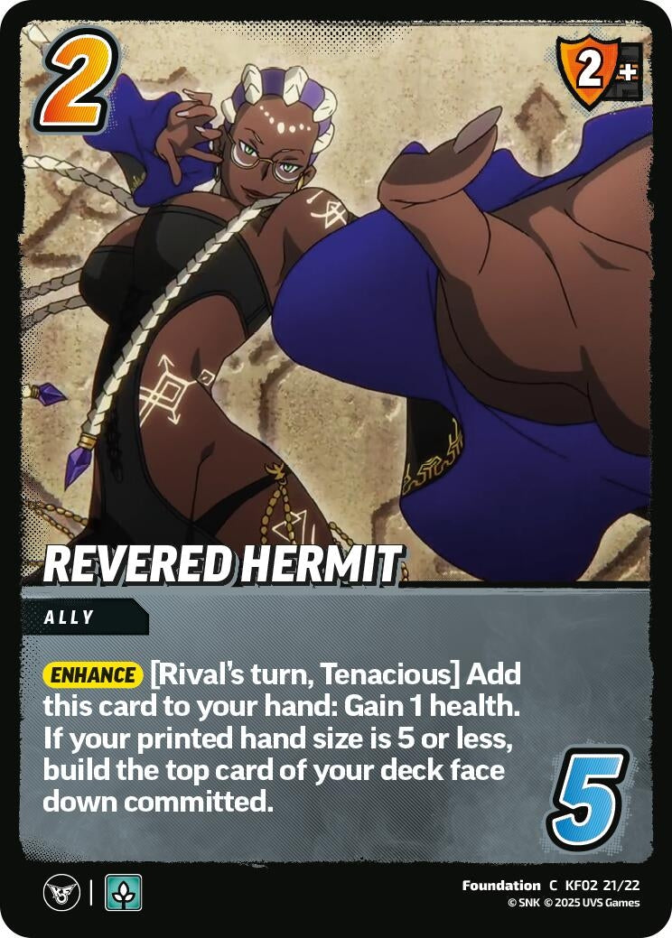 Image for Revered Hermit (KF02 21/22) (Challenger Series: The King of Fighters XV) - UniVersus