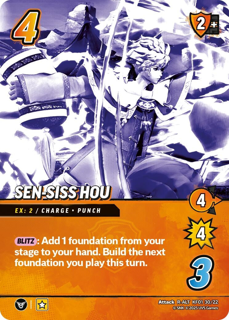 Image for Sen-Siss Hou (Alternative Art) (KF01 30/22) (Challenger Series: The King of Fighters XV) - UniVersus