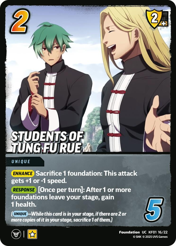 Image for Students of Tung Fu Rue (KF01 16/22) (Challenger Series: The King of Fighters XV) - UniVersus