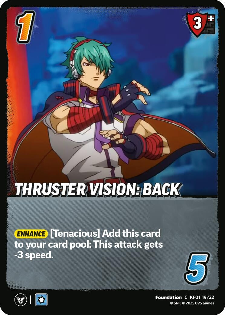 Image for Thruster Vision: Back (KF01 19/22) (Challenger Series: The King of Fighters XV) - UniVersus