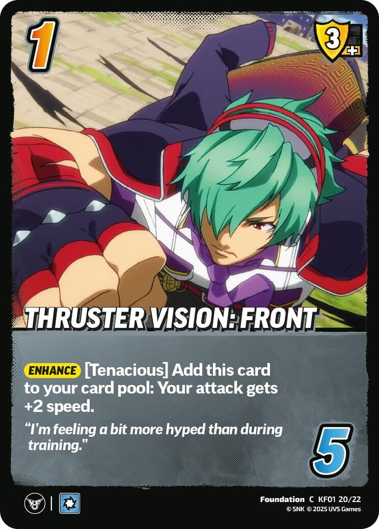 Image for Thruster Vision: Front (KF01 20/22) (Challenger Series: The King of Fighters XV) - UniVersus