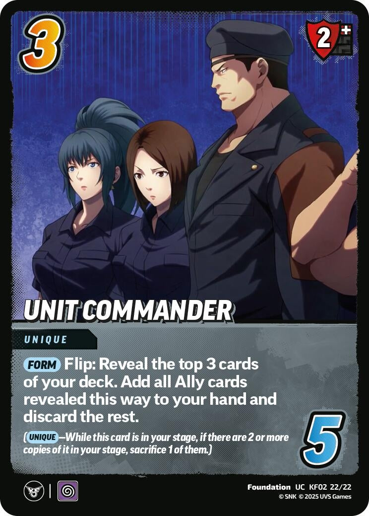 Image for Unit Commander (KF02 22/22) (Challenger Series: The King of Fighters XV) - UniVersus