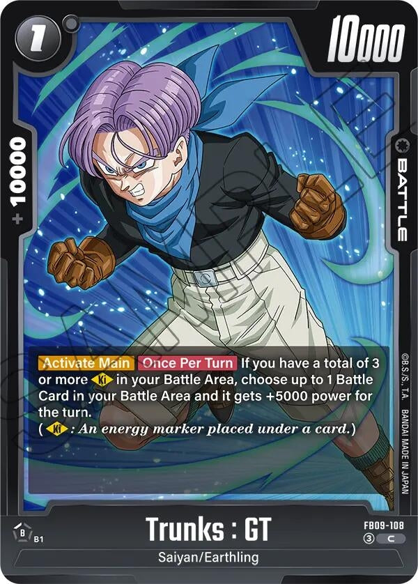 Image for Trunks : GT - FB09-108 (FB09-108) (Dual Evolution) - Dragon Ball Super: Fusion World