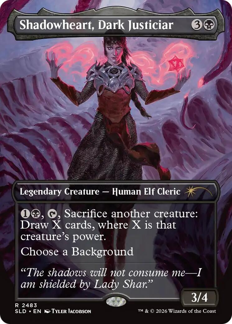 Image for Shadowheart, Dark Justiciar (2483) (Secret Lair Drop Series) (SLD) - Magic: The Gathering