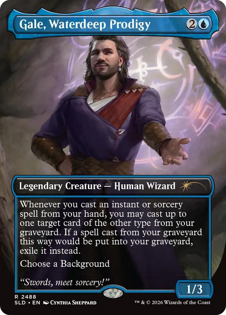 Image for Gale, Waterdeep Prodigy (2488) (Secret Lair Drop Series) (SLD) - Magic: The Gathering