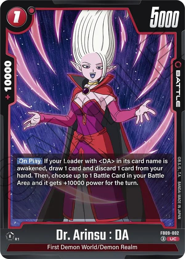 Image for Dr. Arinsu : DA (FB09-002) (Dual Evolution) - Dragon Ball Super: Fusion World