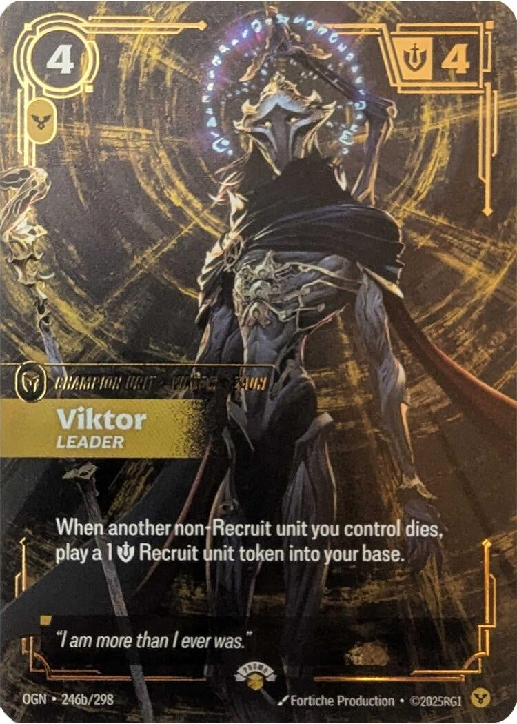 Image for Viktor - Leader (246a/298) (Riftbound Promotional Cards) - Riftbound: League of Legends Trading Card Game
