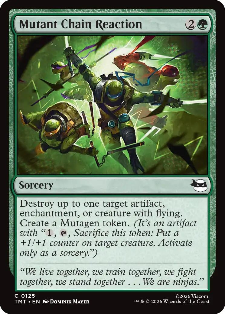 Image for Mutant Chain Reaction (125) (Teenage Mutant Ninja Turtles) - Magic: The Gathering