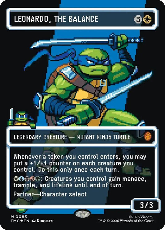 Image for Leonardo, the Balance (0083) (Borderless) (Surge Foil) (83) (Teenage Mutant Ninja Turtles) - Magic: The Gathering