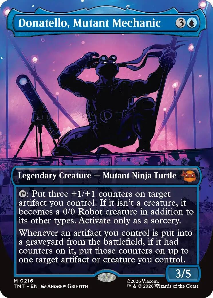 Image for Donatello, Mutant Mechanic (Borderless) (216) (Teenage Mutant Ninja Turtles) - Magic: The Gathering