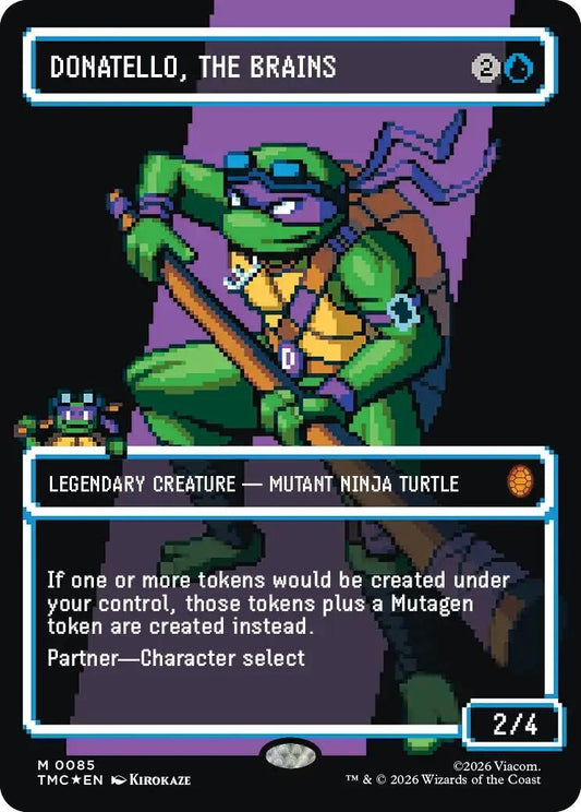 Image for Donatello, the Brains (0085) (Borderless) (Surge Foil) (85) (Teenage Mutant Ninja Turtles) - Magic: The Gathering
