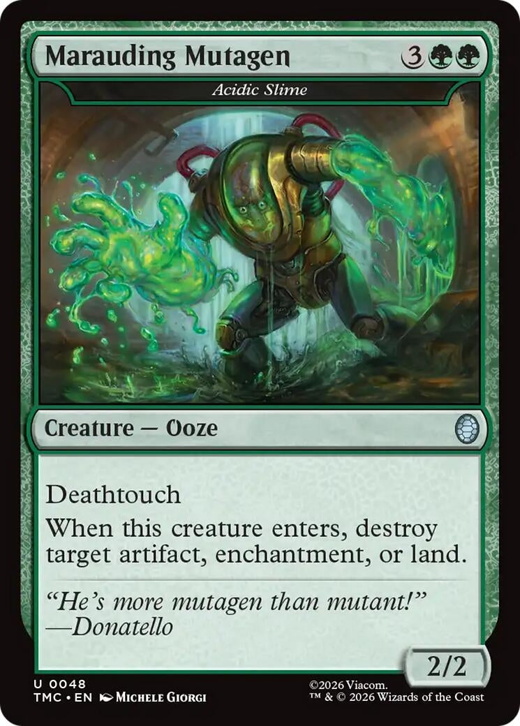 Image for Marauding Mutagen - Acidic Slime (48) (Teenage Mutant Ninja Turtles) - Magic: The Gathering