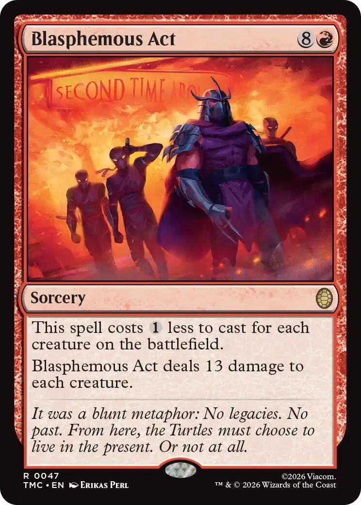 Image for Blasphemous Act (47) (Teenage Mutant Ninja Turtles) - Magic: The Gathering