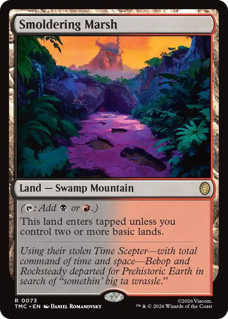 Image for Smoldering Marsh (73) (Teenage Mutant Ninja Turtles) - Magic: The Gathering